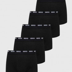 HUGO boxeri 5-pack bărbați, culoarea negru 50493840