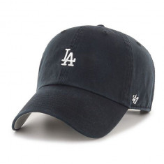 47brand șapcă MLB Los Angeles Dodgers culoarea negru, cu imprimeu B-BSRNR12GWS-BKA