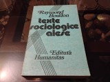 Texte sociologice alese
