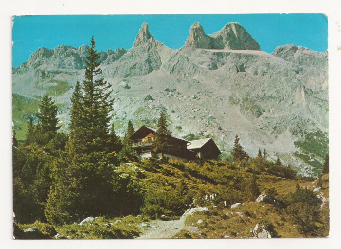 AT6 -Carte Postala-AUSTRIA- Lindauer Hutte, circulata 1969