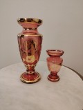 Set două vaze cristal Bohemia