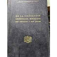 DE LA THEOLOGIE ORTHODOXE ROUMAINE DES ORIGINES A NOS JOURS (ISTORIA ORTODOXIEI ROMANE DE LA ORIGINE PANA IN ZILELE NOASTRE)