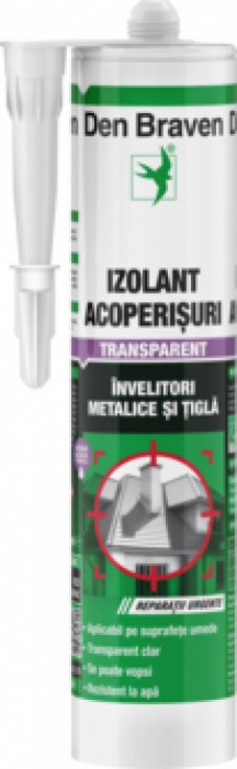 Izolant Acoperisuri Den Braven Elast-O-Rubber, 300 ml