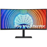 Monitor LED Samsung ViewFinity S6 S65UA LS34A650UBUXEN Curbat 34 inch UWQHD VA 5 ms 100 Hz USB-C HDR FreeSync