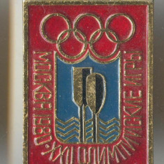 Insigna Olimpica a XXII Olimpiada Moscova Rusia 1980 - SPORT NAUTIC