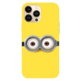 Husa compatibila cu Apple iPhone 15, Viceversa, model Eyes on you Minions , Silicon, TPU, Transparent, Carcasa