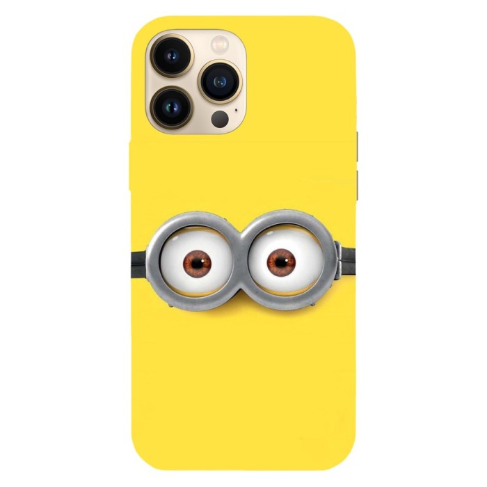 Husa compatibila cu Apple iPhone 14 Plus, Viceversa, model Eyes on you Minions, Silicon, TPU