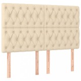 Tablii de pat, 4 buc, crem, 80x7x78/88 cm, textil