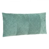 Perna Decorativă Chenille, Model Dungi Reliefate, Verde Menta, 70x30cm, Oem