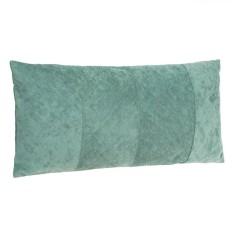 Perna Decorativă Chenille, Model Dungi Reliefate, Verde Menta, 70x30cm