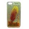 Husa Telefon Plastic+Silicon iPhone 5 5s SE Glitter Feather