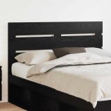 vidaXL Tăblie cap cu headboard Stejar Negru 150 cm Lemn compozit 887530