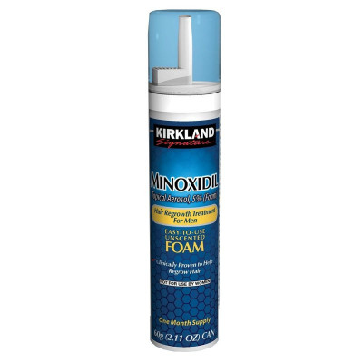 Spuma - Minoxidil Kirkland 5%, 1 Luna Aplicare, Tratament Pentru Barba / Scalp foto