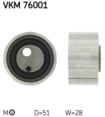 SKF VKM 76001 rola intinzator,curea distributie foto