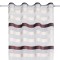 Perdea Chenille, Model Cu Dungi, Bej/Maro, 140x250cm, Inele Incluse