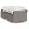 VidaXL Pat box spring cu saltea, gri taupe, 100x200 cm, textil 3285453