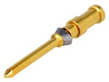 Pin tată cupru aurit 1mm2 18AWG Han D&reg; HMC crimpat 10A