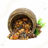 Cumpara ieftin Decor Pentru Acvariu, Sofia CONCEPT&reg;, Ulcica cu Pietre si Plante, L12xW12xH9 cm