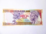 Rară! Republica Guineea-Bissau 5000 Pesos 1993 UNC,bancnota din imagini la cel mai mic preț