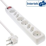 Prelungitor cu 4 x Schuko + 4 x Euro 1.5m cu switch ON/OFF Alb, InLine IL16481T