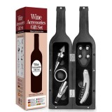Cumpara ieftin Set accesorii pentru sticla de vin, in cutie tip sticla