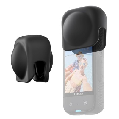 Protector Surewo pentru lentilele panoramice ale camerei Insta 360 X5, silicon foto