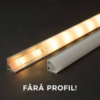 Ecran opal pentru profil aluminiu LED 1000mm Phenom foto