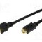 Cablu HDMI - HDMI, HDMI mini mufa, HDMI mufa, 1.5m, negru, LOGILINK - CH0022