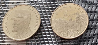 Romania 50 BANI 2019 Regele Ferdinand I UNC din fisic foto