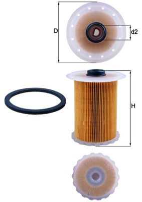 MAHLE KX 183D filtru combustibil foto