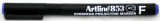 Ohp Permanent Marker Artline 853, Varf Fin - 0.5mm - Albastru