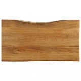 VidaXL Blat masă cu margini, 110x60x3,8 cm, lemn masiv mango