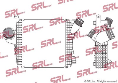 Intercooler Audi Q7, Q8; Vw Touareg, motor: 2.0 Tfsi, 3.0 TDI, 3.0 TDI e-tron, 3.0 V6 T, intercooler dreapta, 258x293x64, SRLine, Aluminiu/ Plastic foto