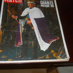 4 Reviste anii 60-70 Paris Match articole familia regala britanica print Charles