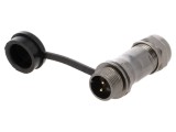 Conector circular tată IP67, 2 pini