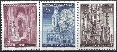 B2337 - Austria 1977 - Catedrala Sf.Stefan 3v. neuzat,perfecta stare foto