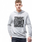 Cumpara ieftin Hanorac Barbati Gri - Straight Outta Harghita - XL, THEICONIC