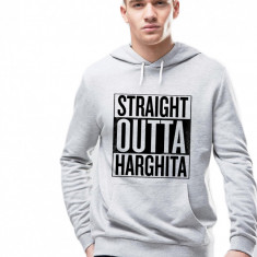 Hanorac Barbati Gri - Straight Outta Harghita - 2XL