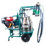 Aparat de muls cu 2 posturi și 1 bidon inox, cu motor termic