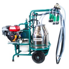 Aparat de muls cu 2 posturi și 1 bidon inox, cu motor termic