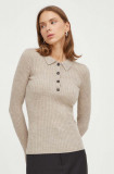 Cumpara ieftin Herskind pulover de lana femei, culoarea bej, light
