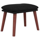 Cumpara ieftin Taburet, negru, 45x29,5x35 cm, material textil