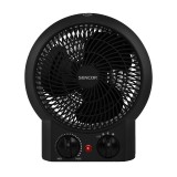 Aeroterma Sencor, 2000 W, 2 trepte putere, 24 x 21 x 11 cm, Negru