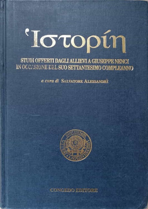 STUDI OFFERTI DAGLI ALLIEVI A GIUSEPPE NENCI IN OCCASIONE DEL SUO SETTANTESIMO COMPLEANNO-SALVATORE ALESSAN-237328