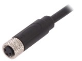 Conector M8 Mamă 3P Drept cu Cablu IP67