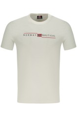 Norway Tricou barbati , cu logo din bumbac, Alb (Marime: 2XL) foto