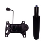 Set mecanism reglaj si cilindru piston gaz pentru scaune birou, negru, 30 cm