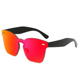 Ochelari Soare Design - WAYFARER STYLE - Protectie UV , UV400 - Rosu, Femei, Protectie UV 100%