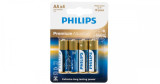 Philips Premium Alkaline LR6M4B/10 baterii creion AA LR6 166% 4 buc/pachet