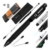 Pix multifunctional 9 &icirc;n 1 Bigstren, negru, cu LED si surubelnita